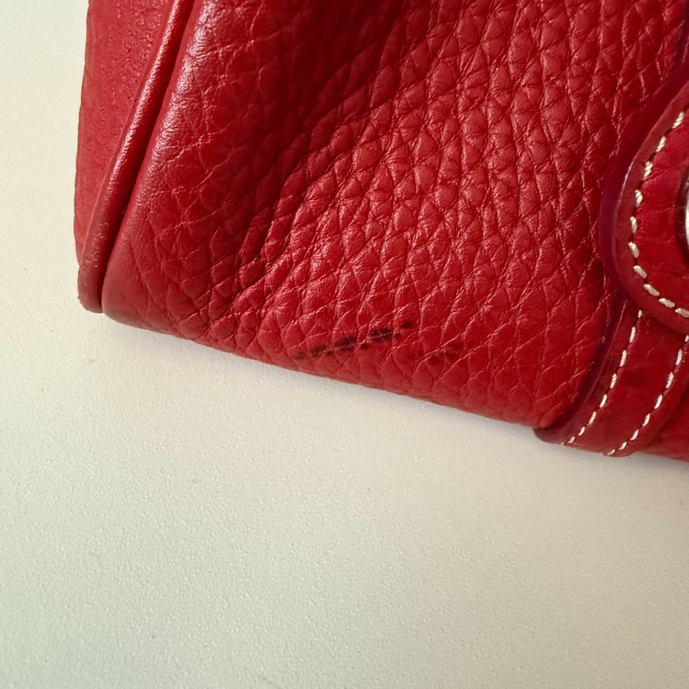 Red Dooney & Burke Red Leather Purse - Picture 8 of 9